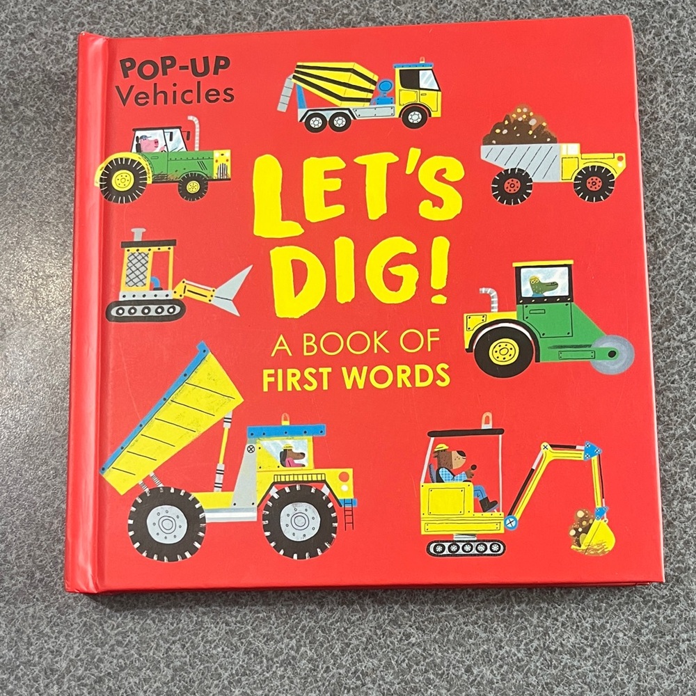 Let's Dig! Pop-Up Vehicles Book - Red - Picture 1 of 10